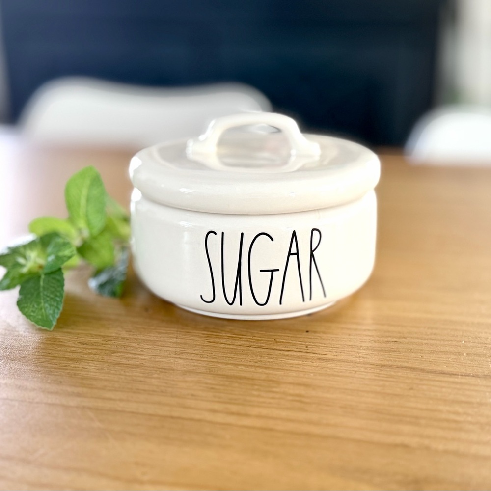 Rae Dunn Artisan Collection Lidded Sugar Canister Dish